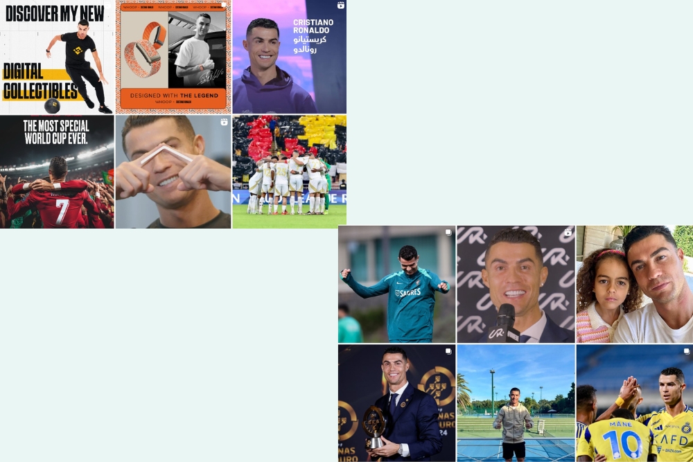 Cristiano Ronaldo athlete branding on social media 