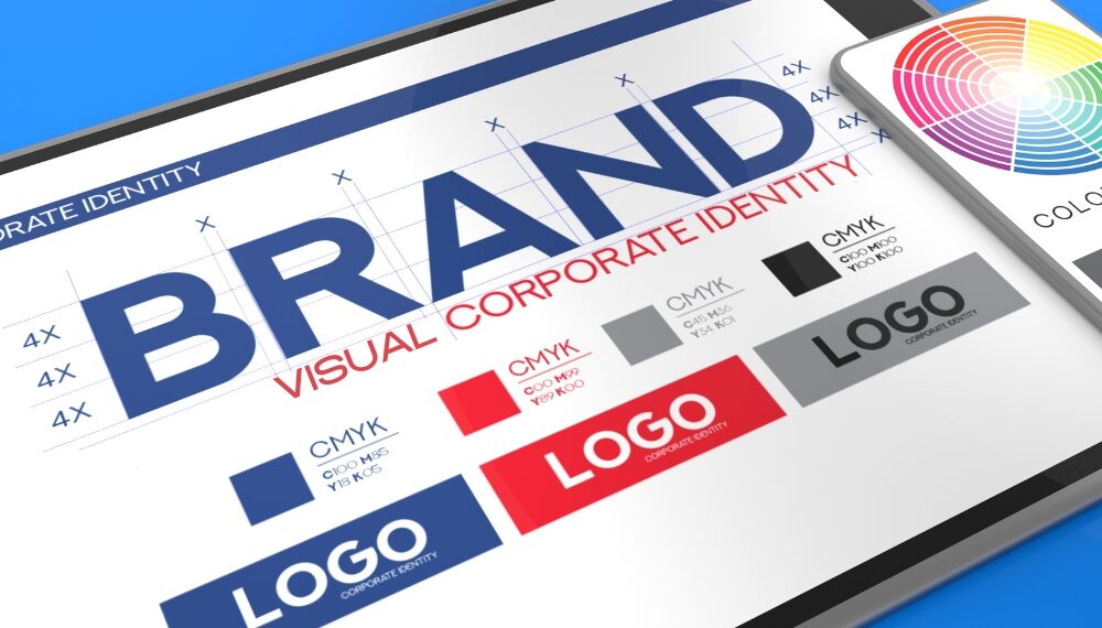Corporate visual branding concept