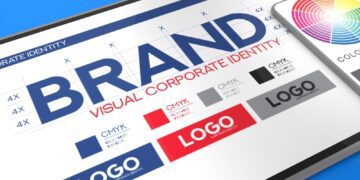 Corporate visual branding concept