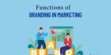 Functions of branding in a marketing-brand team developing a branding strategy illustration.