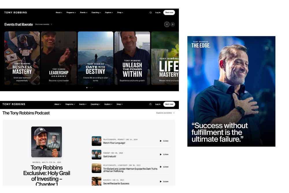 3 Types of Branding Strategies: Tony Robbin one of the example of personal branding strategy