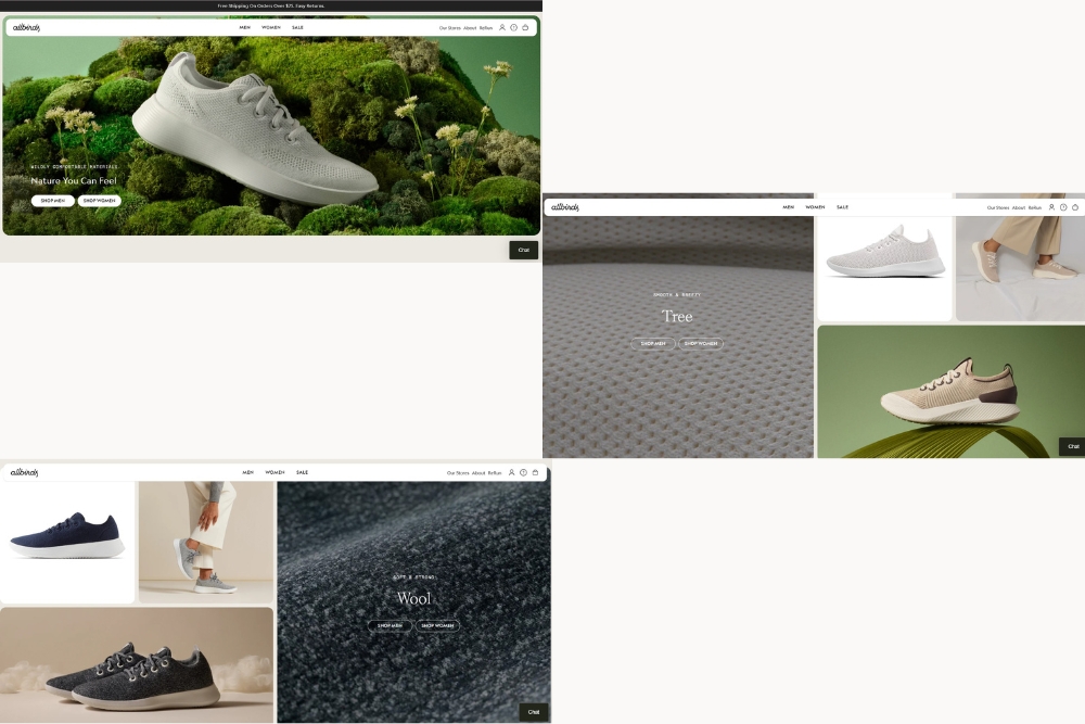 Allbirds shoe material made from earth: Tree, wool, sugarcane