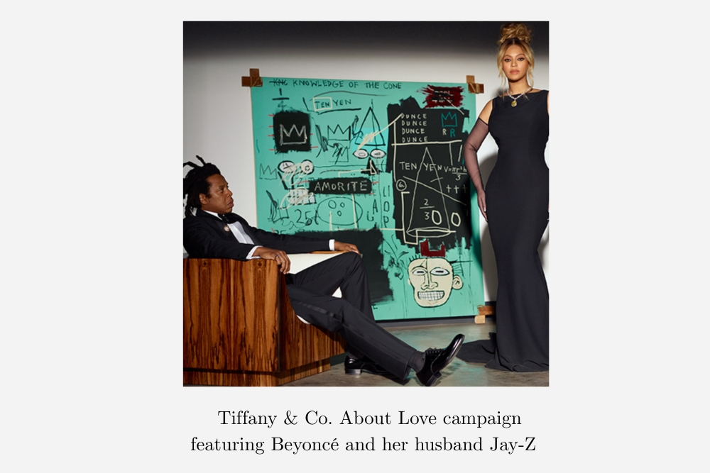 Tiffany featured Beyoncé and her husband Jay-Z in the About Love campaign