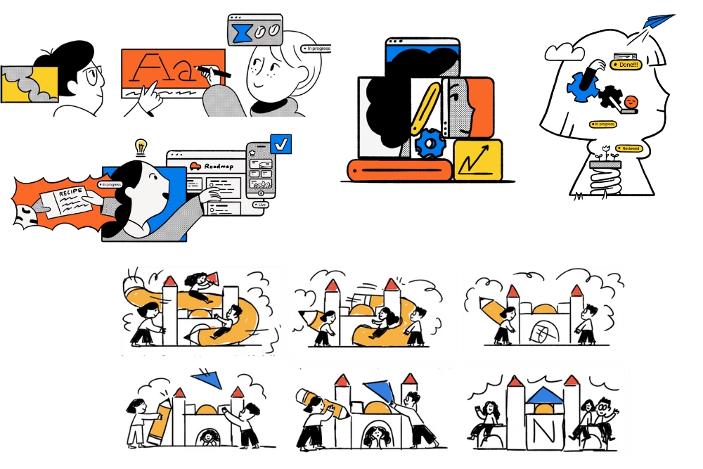 Notion branding: Notion illustration
