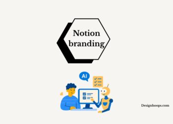 Notion branding: Human working on AI Workspace illustration